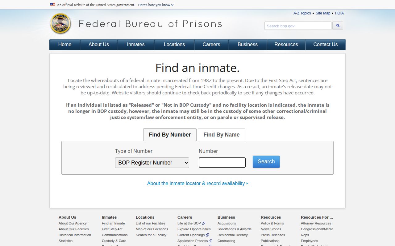 Federal locator for a Chambers County released inmate